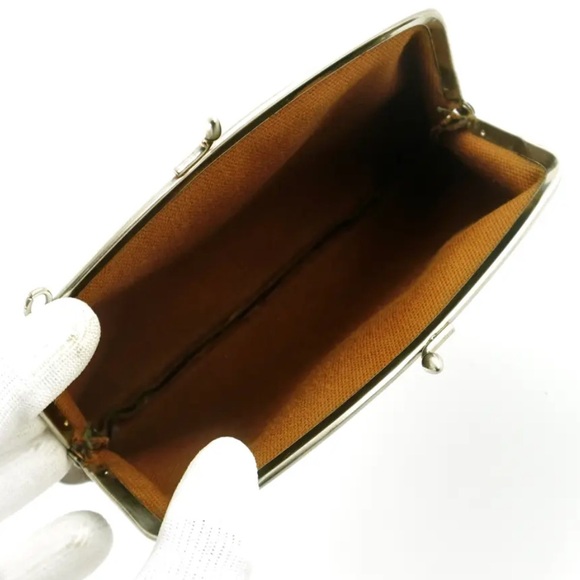 LOUIS VUITTON Vintage Kiss Lock Monogram Pouch Clutch Bag Kisslock RARE - Picture 5 of 15
